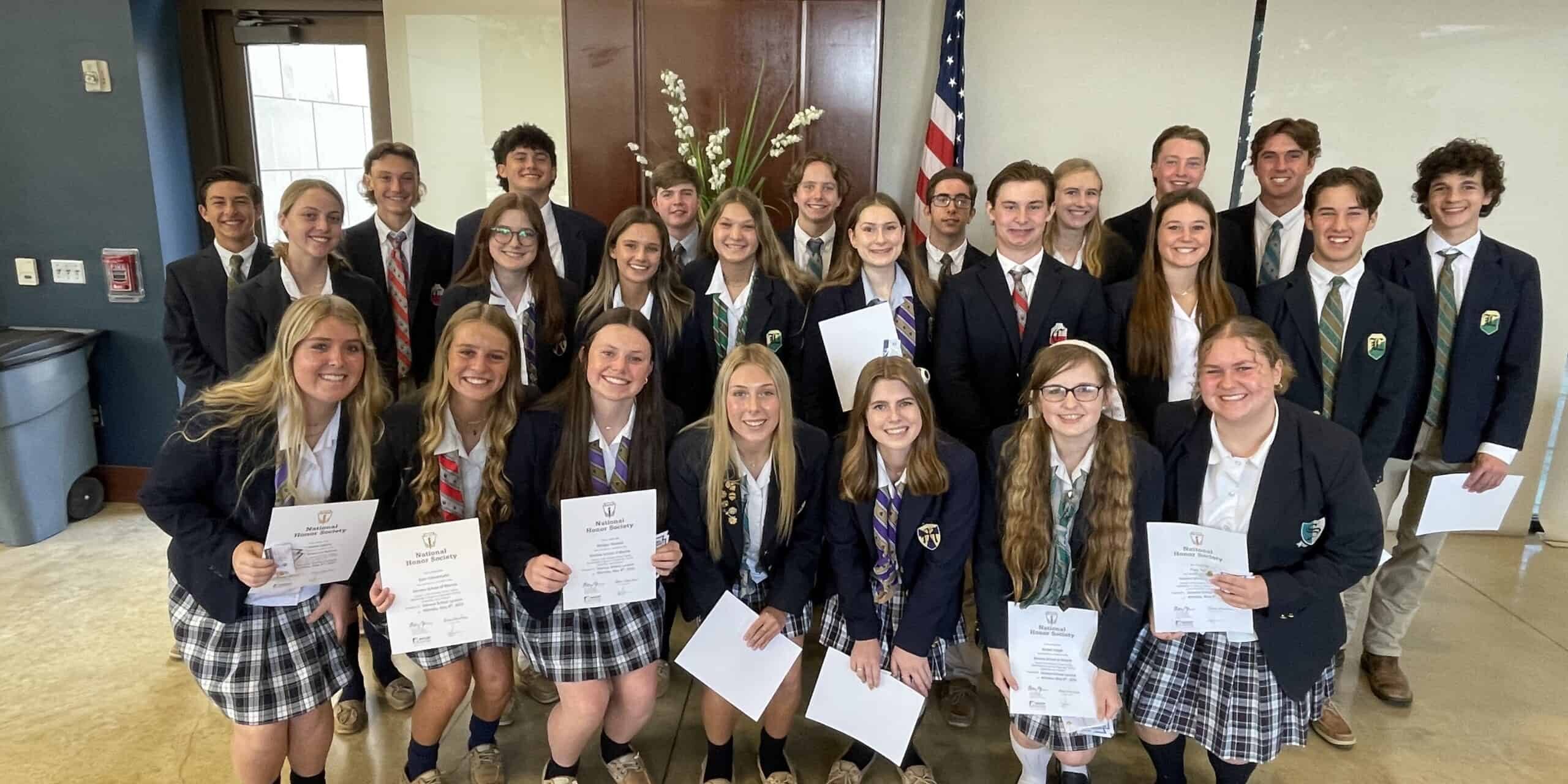 Students Inducted to National Honor Society Geneva School of Boerne