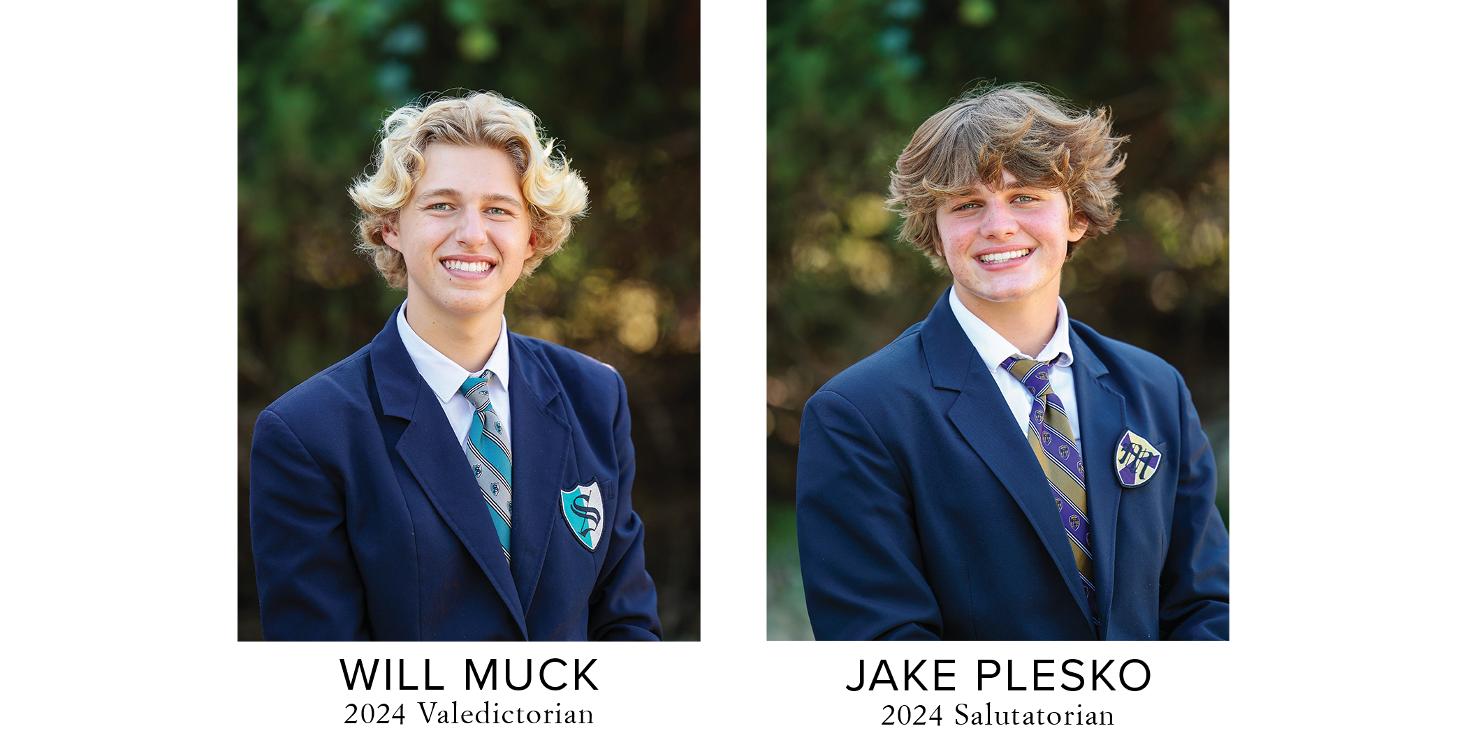 2024 GSB Valedictorian and Salutatorian