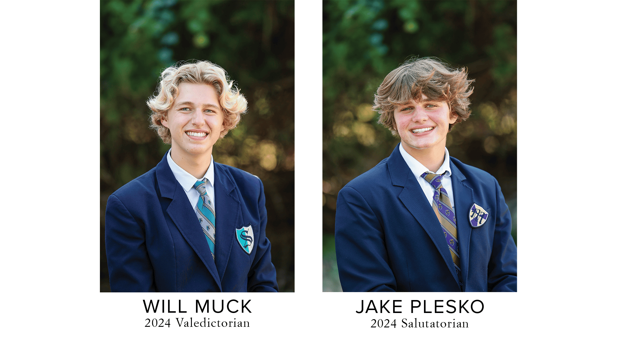 2024 GSB Valedictorian and Salutatorian