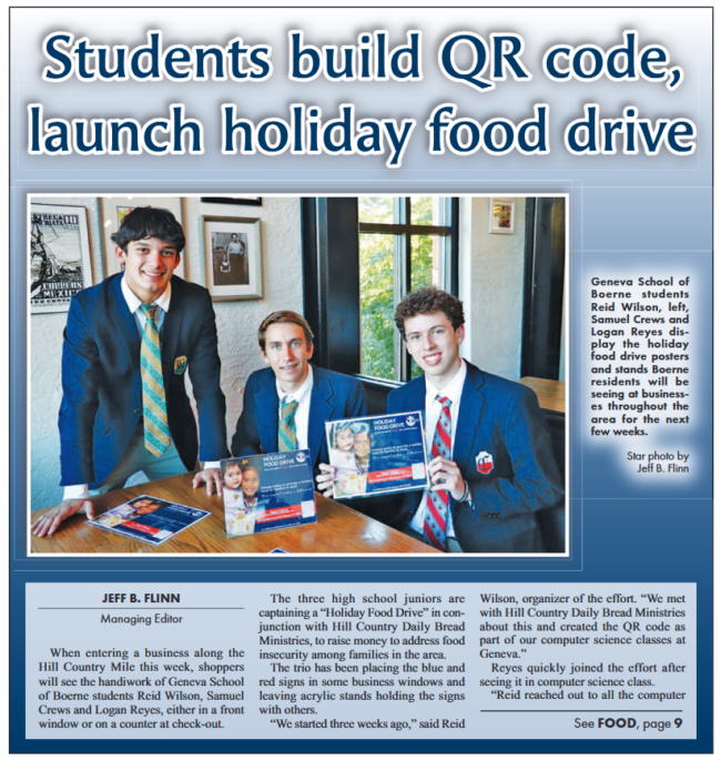 Holiday Food Drive